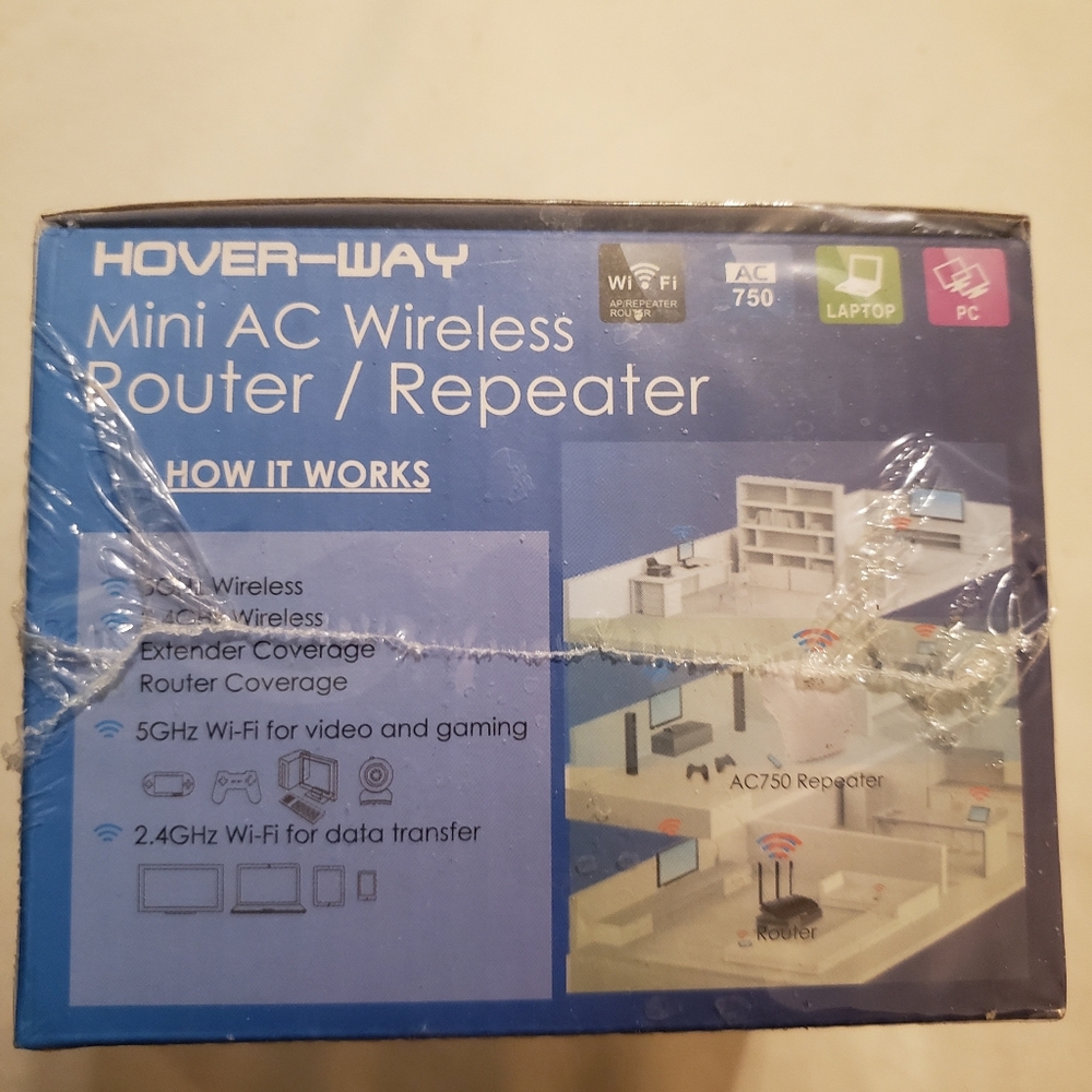 Hover-Way Mini AC Wireless Router/Repeater AC750 - Picture 4 of 9